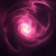 Wall Mural - Abstract pink energy vortex with swirling luminous light and cosmic depth
