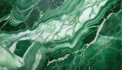 Wall Mural - green marble texture background, AI generated