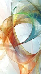 Wall Mural - abstract dynamic background with swirling colors and curves