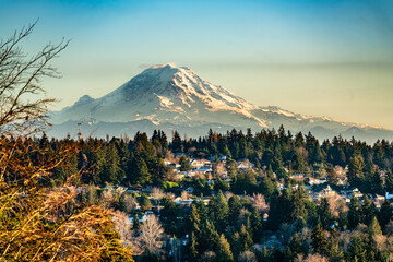 Wall Mural - Rainier From Burien 4