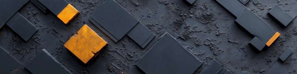 Fototapete - Modern Geometric Texture Industrial Circuit Board Pattern on Textured Concrete - Innovative Tech Content for IT Infrastructure and Digital Marketing