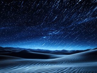 Wall Mural - a starry night sky with a blue background. the stars are scattered throughout the sky, creating a pe