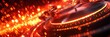 © heri - Red Hot Vinyl: A Fiery DJ Turntable in Action