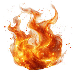 Wall Mural - bright flames dance with vibrant colors and sparks in an abstract fire display, capturing movement a