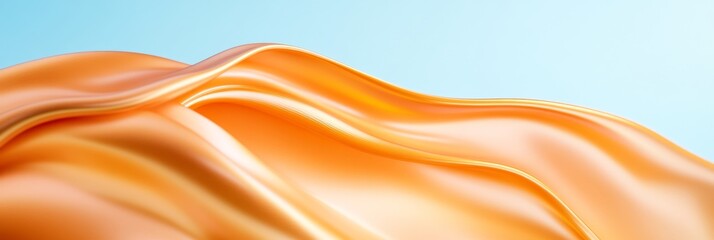 Poster - Gradient Blurred Waves Art Digital Fluid Motion Imagery for Modern Office Spaces and Marketing Visuals - Enhancing Ambient Design with Serene Aesthetic Trends