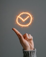 Aufkleber - Sparkling Minimalist Iconography Ambient Light Display of Email Iconistry for Contemporary Digital Connectivity and Marketing - Elevated Tech Aesthetic For Business Innovation