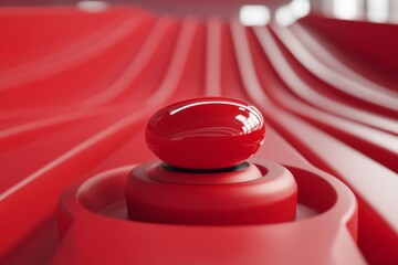 Aufkleber - Futuristic Racing Control Sleek Red Lollipop Aesthetic with Glossy Texture - Immersive VR Design for Gaming and Tech Innovation