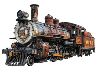 Rusty Relic: A weathered steam locomotive, a testament to a bygone era of steam-powered travel, stands as a majestic relic of the past.