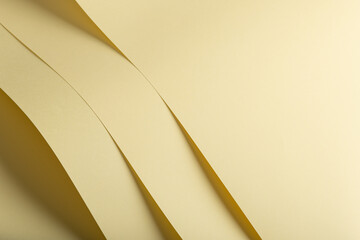 Aufkleber - Pale yellow paper background with a smooth matte surface and soft pastel tones. Gentle and refined, it embodies a warm, elegant, and minimalistic design with a stylish, soothing, and modern aesthetic.