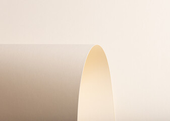 Aufkleber - Beige paper background with a smooth, curved texture and a warm, graceful appearance. Featuring a refined, neutral tone with a soft, flowing effect, this elegant and versatile design exudes a classic