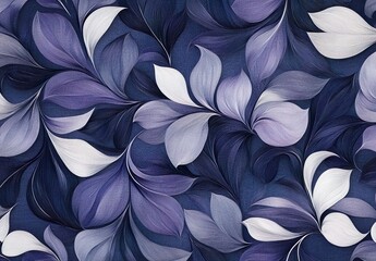 Wall Mural - Swirly floral retro wallpaper