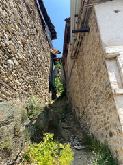 Wall Mural - The historical Darkale Village in Soma, Manisa, Turkey is famous for its Ottoman houses and streets.