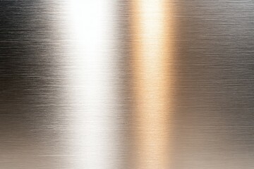 Wall Mural - silver metal surface with a pattern of light and dark lines