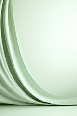 Wall Mural - Soft curves create serene atmosphere with subtle green tones and