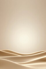 Wall Mural - Soft, flowing waves of fabric create serene, minimalist atmosphe