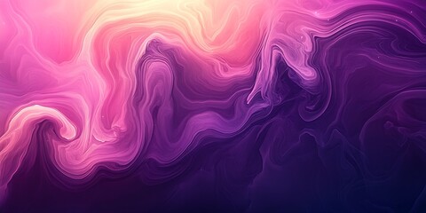 Aufkleber - Vibrant Abstract Pink and Purple Artistic Background with Swirling Fluid Patterns : Generative AI