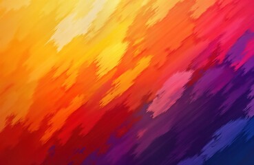 Aufkleber - Vibrant abstract art background. Orange yellow, purple brush strokes create modern design. Colorful paint textures. Artistic wallpaper canvas. Creative project. Gradient colors. Decorative. Mixed