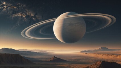 Wall Mural - cosmic world, alien planet