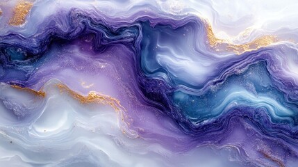 Purple blue gold marble texture background design