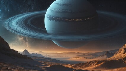 Wall Mural - alien planet, wonderful view
