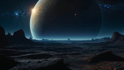 Wall Mural - alien planet, wonderful view