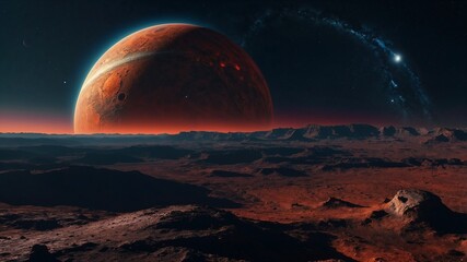 Wall Mural - strange and wonderful alien planet