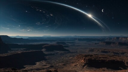 Wall Mural - strange and wonderful alien planet
