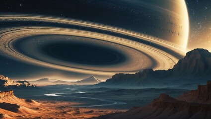 Wall Mural - strange and wonderful alien planet