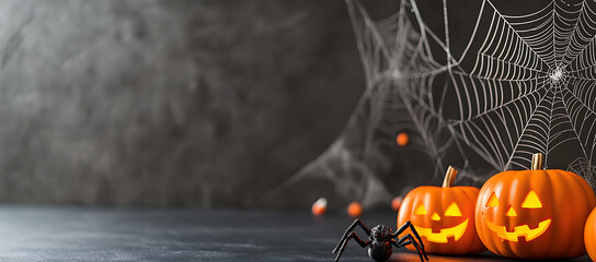 capture a spider s web s intricate details set against a dark backdrop ideal as a background for hal