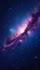 Canvas Print - shimmering starry night with liquid cosmos and stardust particles, galaxies, space, universe