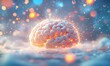 © Azril - Glowing brain, sparks, winter, bokeh, idea, concept