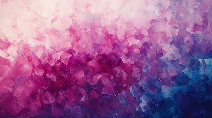 Wall Mural - Vibrant polygonal abstract background in shades of pink, purple, and blue. A soft gradient creates a modern, dynamic, and artistic aesthetic