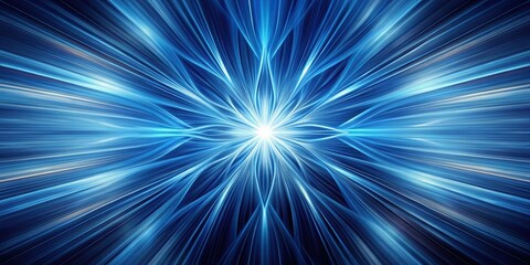 Wall Mural - abstract blue radiating energy burst a dynamic visualization of connectivity and flow