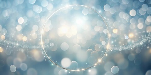 Wall Mural - sparkling festive background with elegant circular design element and soft glimmering lights