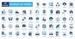 © Zero_wing - Internet Of Things fill icon collection set. includes signal, big data, internet, network, technology, smart home, traffic