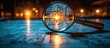 © adiba - Magnifying glass on blueprint, detailed city plan.