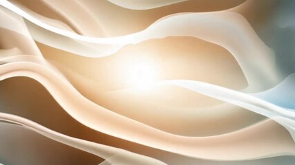Wall Mural - luxury abstract wave animated background with golden beige lines, for web design, banner, wallpaper 
