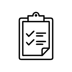 Aufkleber - Clipboard Vector Icon – Organization & Documentation Symbol