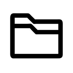 Leinwandbilder - Folder Vector Icon – Organization & File Management Symbol