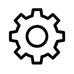 Poster - Gear Vector Icon – Mechanism & Engineering Symbol