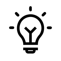 Aufkleber - Light Bulb Vector Icon – Idea & Innovation Symbol