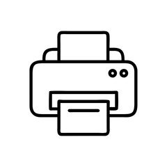 Fototapete - Printer Vector Icon – Printing & Document Symbol