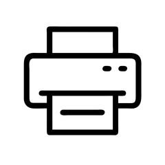 Fototapete - Printer Vector Icon – Printing & Document Symbol