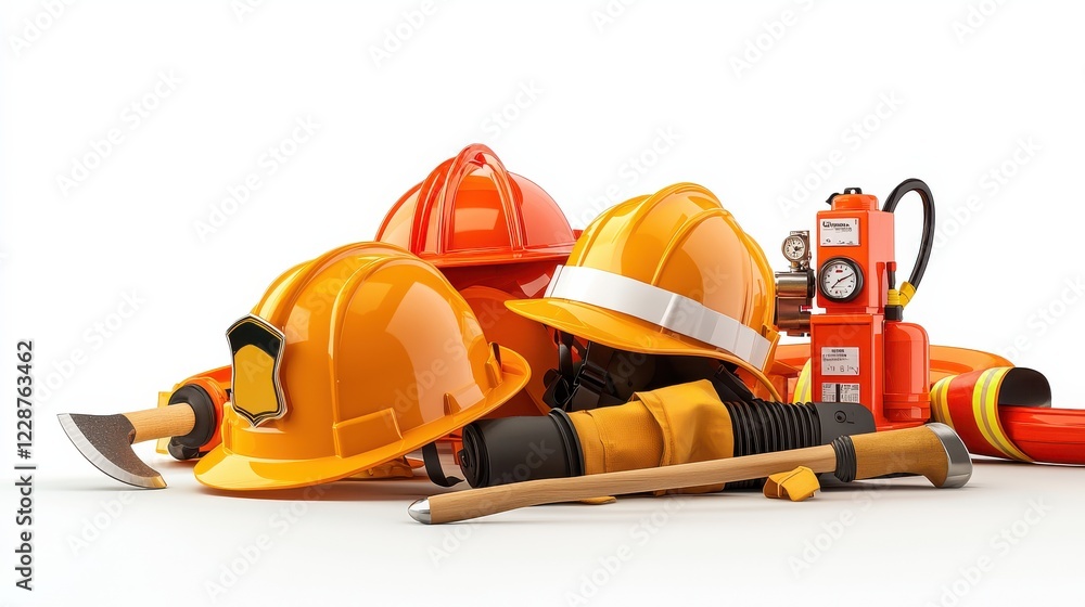 Essential firefighting icons understanding six key tools including ...