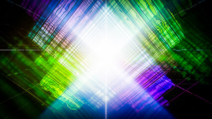 Brightly coloured three dimensional abstract as a background.