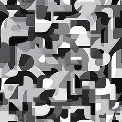 Abstract shapes pattern background, use for graphic design or digital art