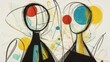 © Owner - Abstract Figures in Vibrant Hues: A Dynamic Composition of Color and Form