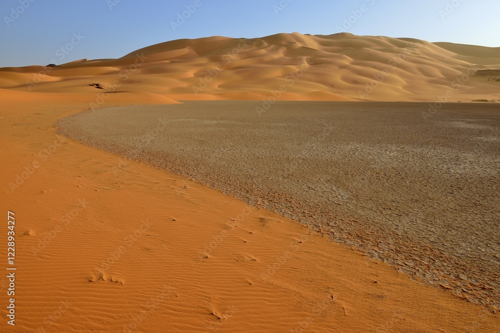 Sand dunes, Oued In Djerane, Tassili n Ajjer National Park, Unesco World  Heritage Site, Sahara desert, Algeria, Africa Stock Photo | Adobe Stock