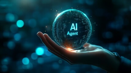 Poster - A glowing sphere displaying 