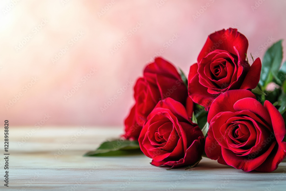 red roses flowers background Stock Photo | Adobe Stock